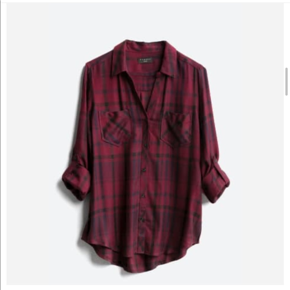 Tinsel Hattie Two Pocket Button Down Top